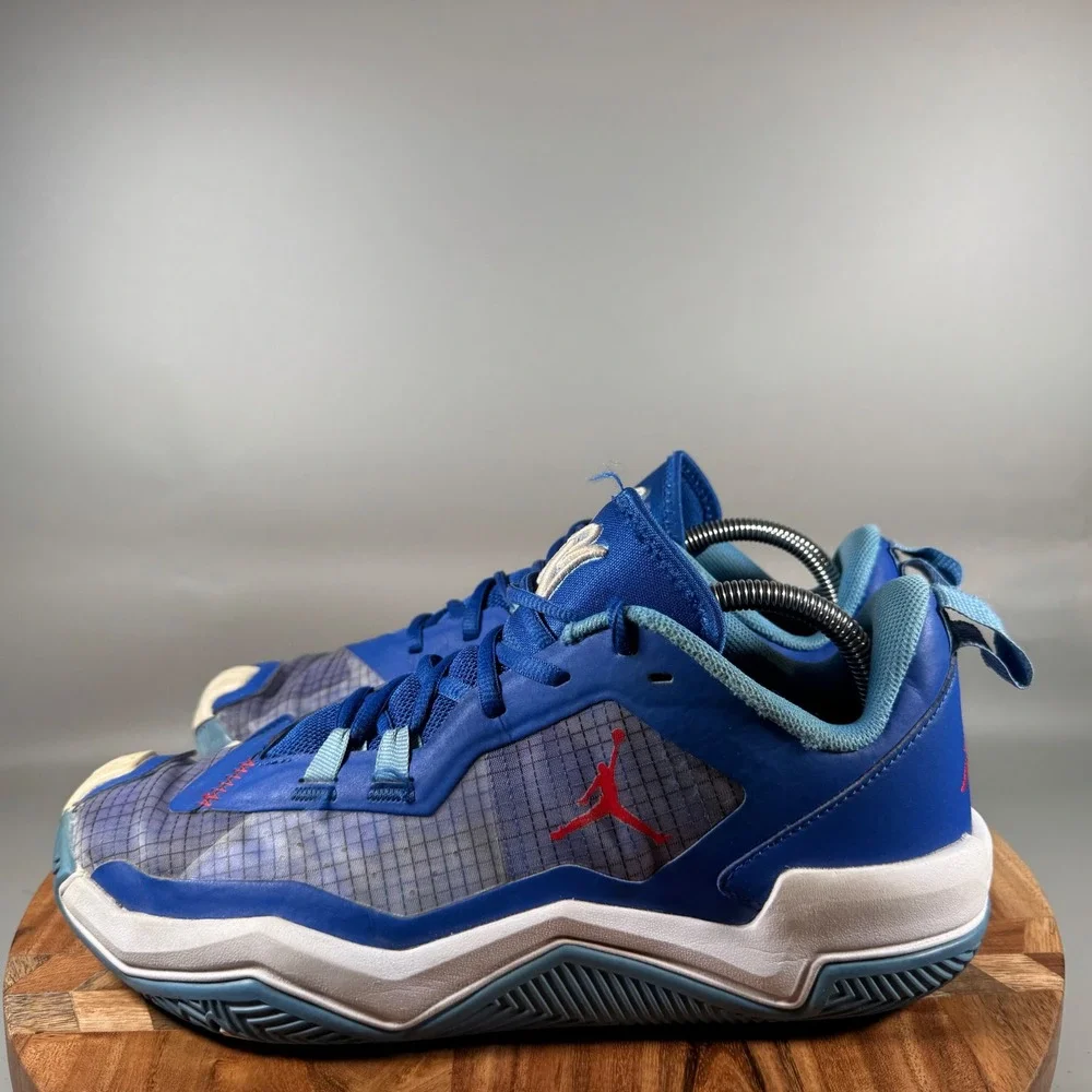 Jordan One Take 4 Game‎ Royal Basketball Shoes Men's Size 9 Blue Red Sneakers